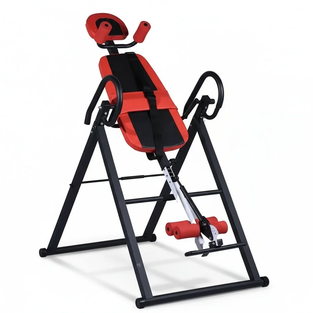 

Inversion Table, Steel 1210 x 740 x 1500 mm, Handstand Machine, Back Pain Relief Equipment, Spinal Decompression Table, Home Gym