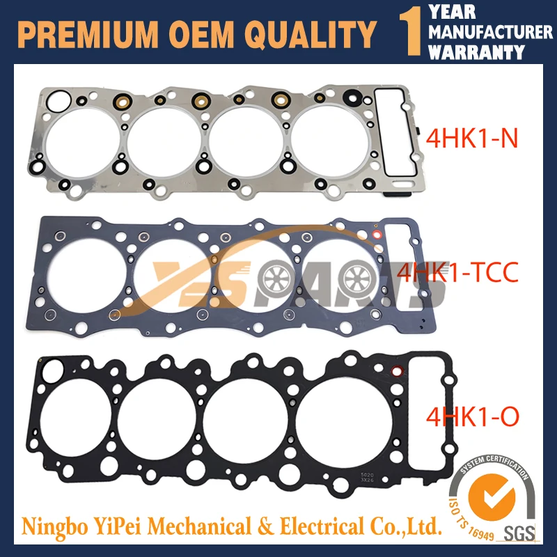 

4HK1 MLS Head Gasket 8-98170248-1 for Isuzu Hitachi EX220-5 EX230-5 JCB JS200 Excavator for Isuzu Truck NPR NQR