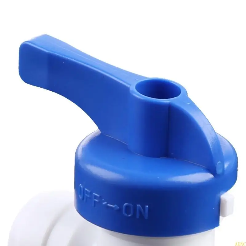 A0NC Fit Fit 1/4 "Od Tubo Torneira Desligue a bola para o conector ajuste rápido da válvula para o filtro água do aquário