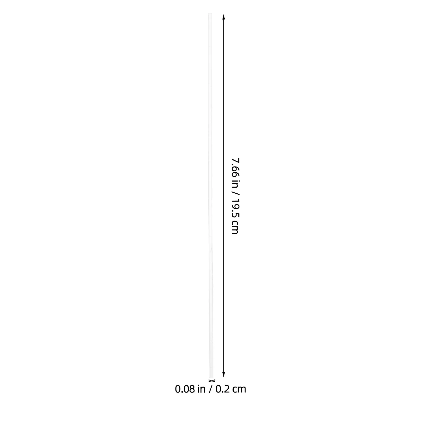 30Pcs 2Mm Clear Round Acrylic Sticks Solid Lightweight Rods for Craft Projects Cake Decorating Action Figure Display DIY Home