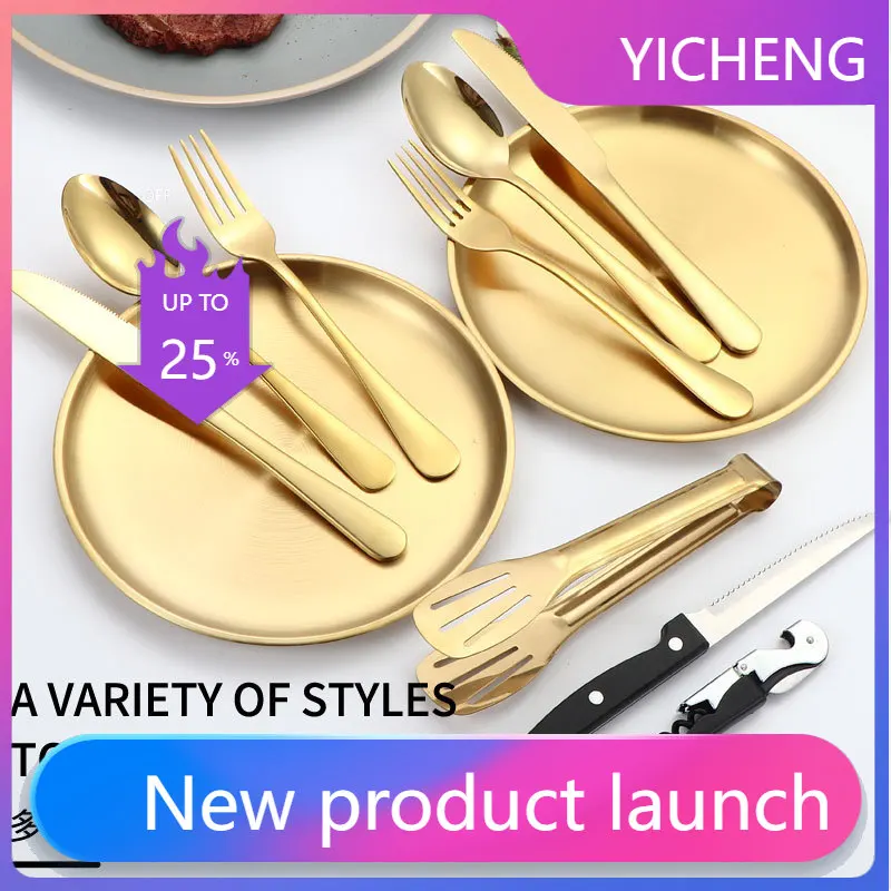 

Zz stainless steel outdoor portable cutlery camping set - plates, knives, forks, spoons, chopsticks, picnic bag cutlery set