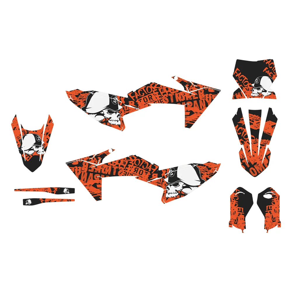 Custom Motorcycle Decals Full Set for KTM SX65 2024-2026 Off-Road Waterproof Scratch-Resistant High Quality Sticker