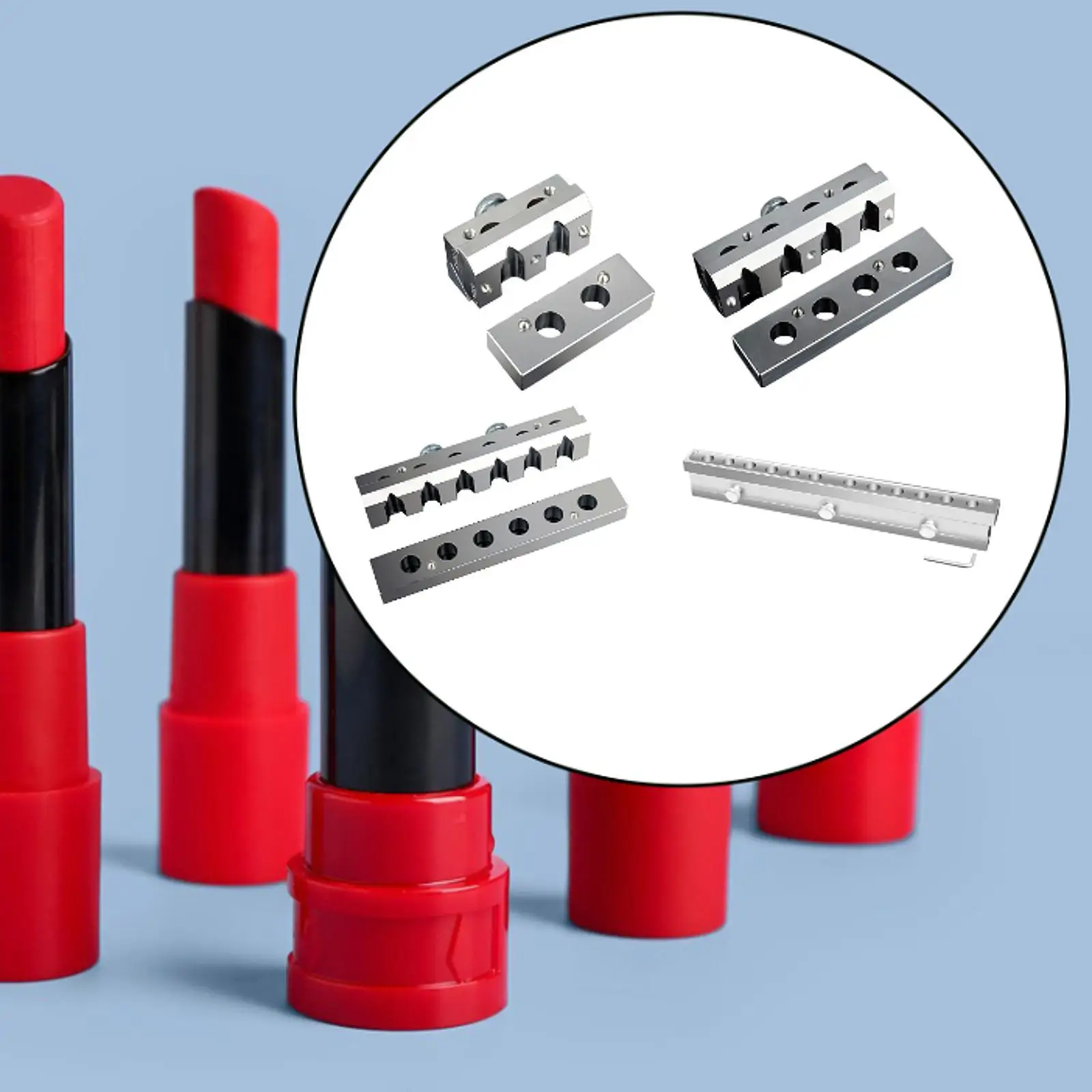 DIY Lipstick Maker Makeup Accessories Homemade Aluminum Multiuse Cosmetic Lip Maker 12.1mm Lipstick Model for Home Use Girls