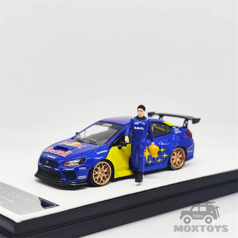 Mini Station 1:64 WRX STi Rally 555 Livery Blue/Rally car RB Diecast Model Car