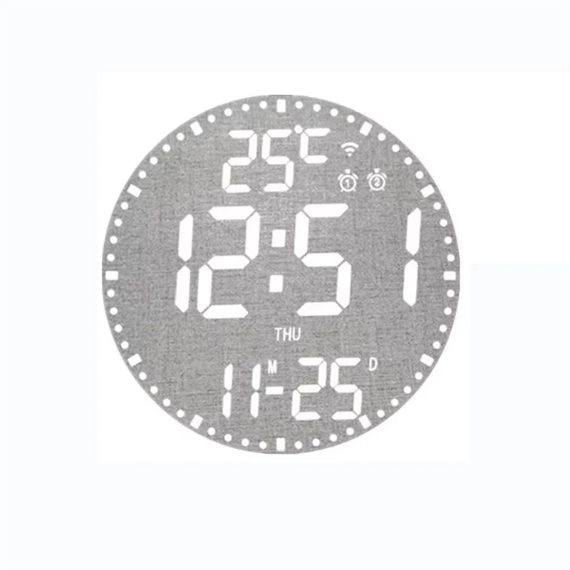

ABVG-Digital Electronic Clock Calendar Wall Clock Living Room Decoration Wall Hanging Colorful Intelligent Clocks