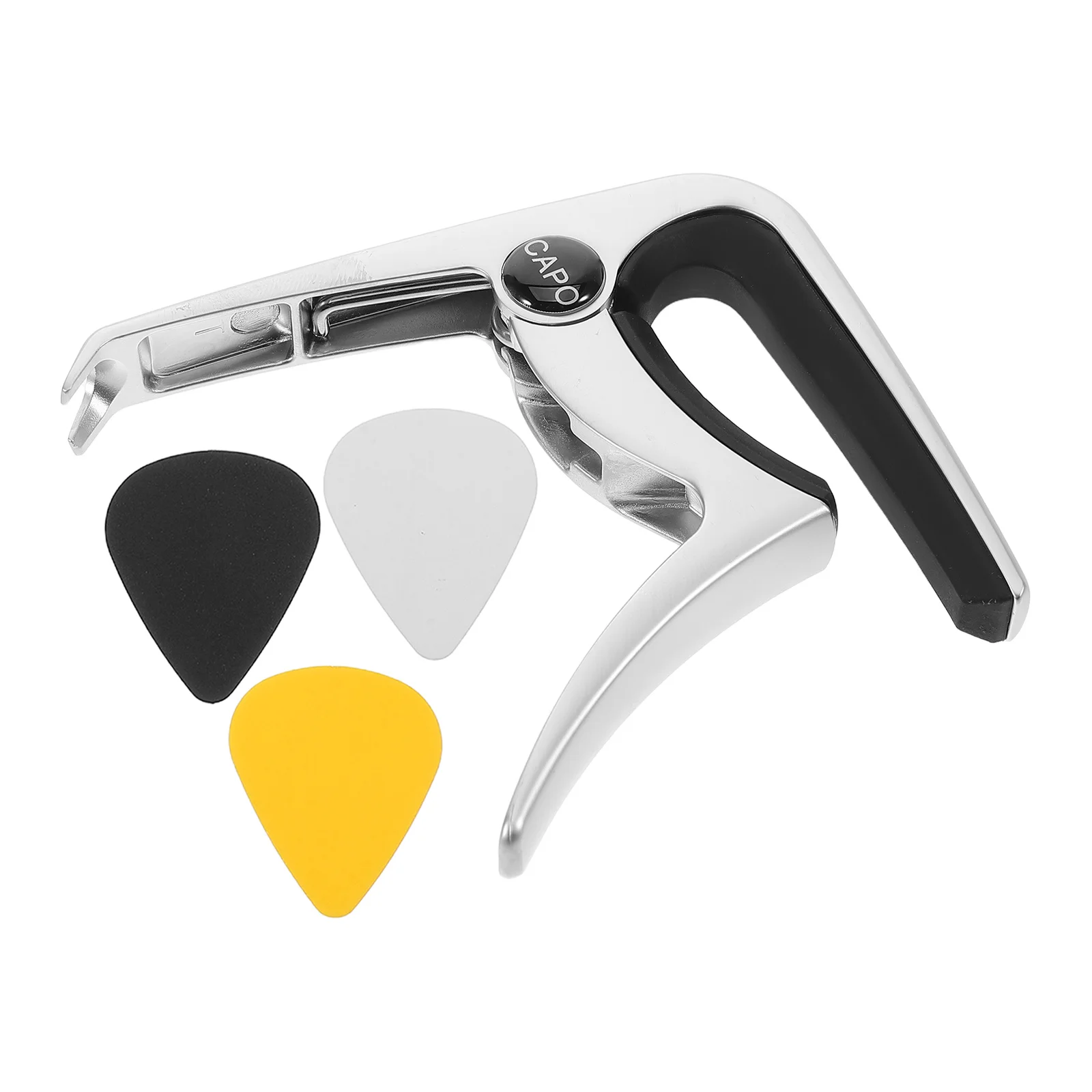 

1Set Guitar Capo Clamp Heavy Duty Zinc Alloy for Acoustic Electric Guitar Quick Fixation Multi-Function Tone Clip