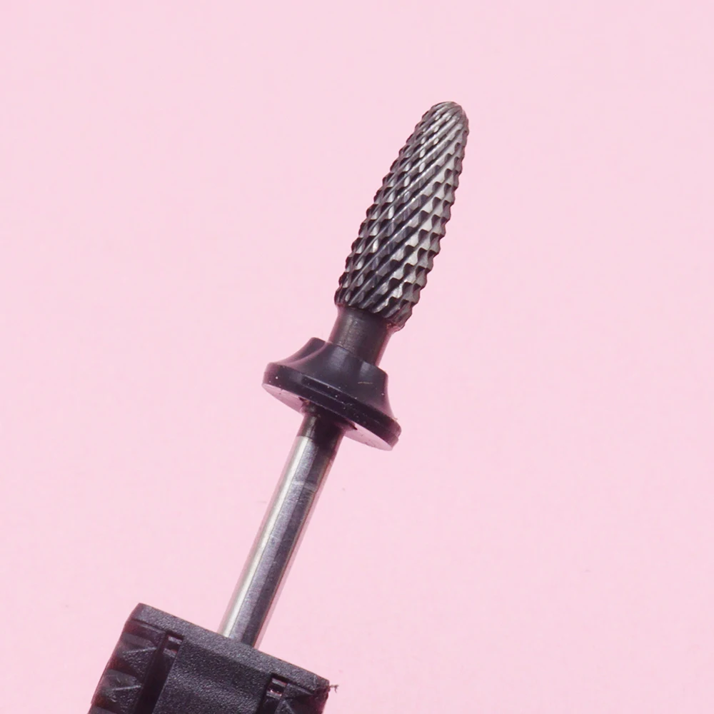 1Pcs 4mm Black-Plated Multi-Functional 2.35mm Nail Drill Bit, Polishing Head for Removing Nail Polish and Base Coat