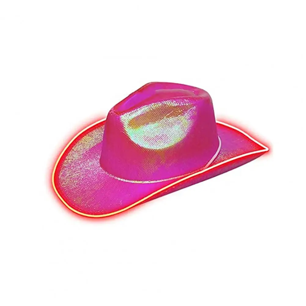 Photo Props Breathable Holographic Space Cowboy Cowgirl Hat Costume Accessories