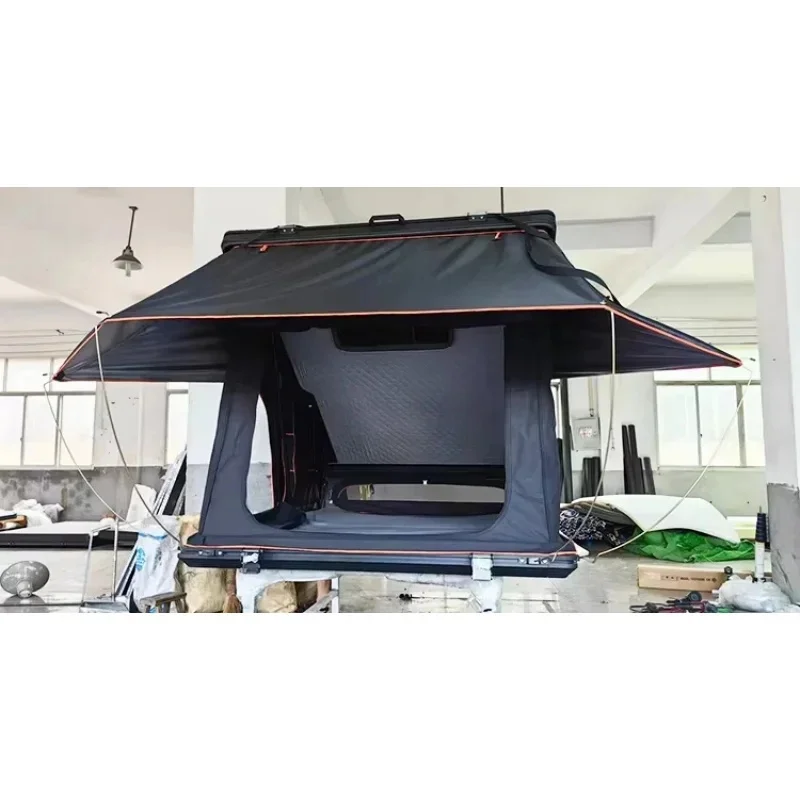 Easyinstall 2-3 Person Aluminum Roof Tent Best Outdoor Camping Triangular Hard With Ox Fric RV Telescopic Travel