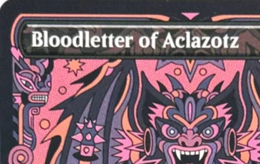 LK21 Black Market Blasphemous Edict Bloodletter of Aclazotz Necropotence High-Quality TCG Proxy Cards (Black-Core)