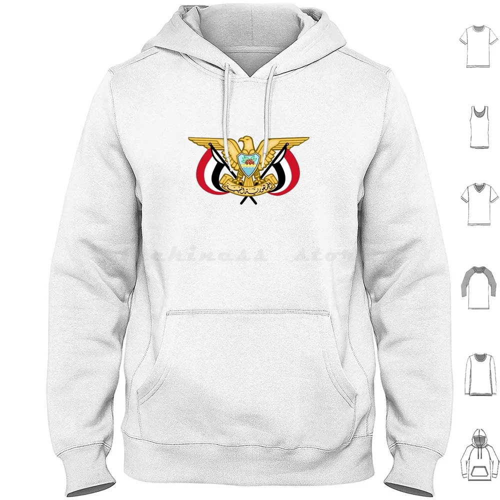 Emblem Of Yemen Hoodies Long Sleeve Emblem Of Yemen Yemen