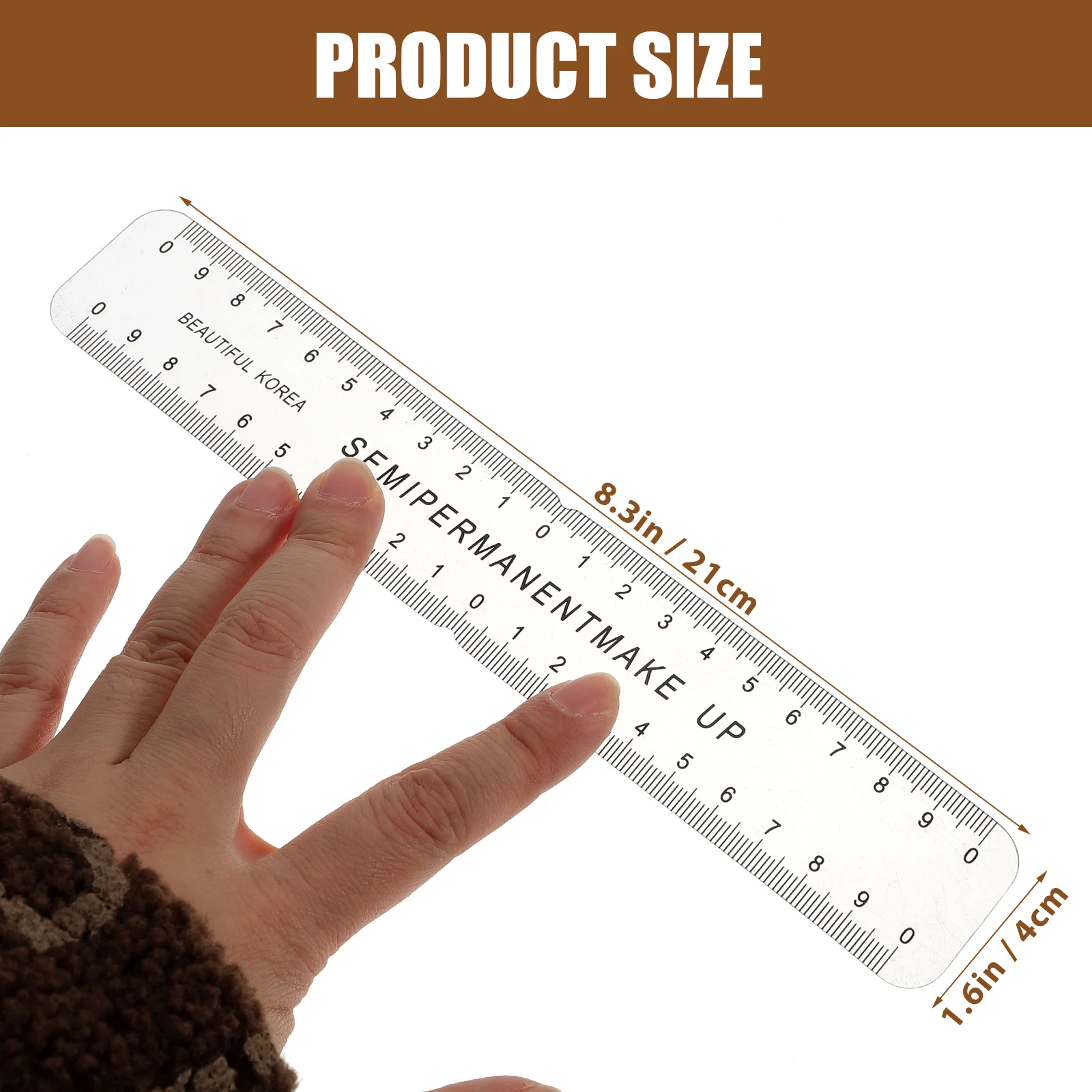 Eyebrow Embroidery Curved Ruler Makeup Guide Ruler Plastic Eyebrow Stencil Permanent Positioning Radian Ruler Brow Measure Tools