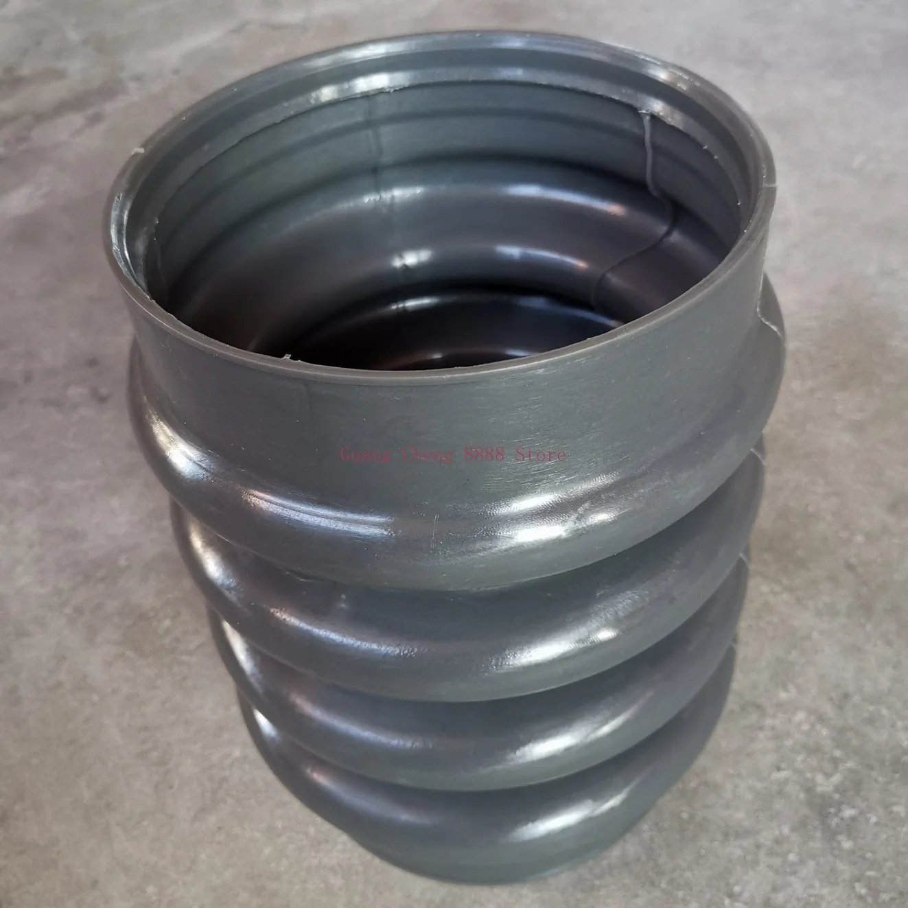 Grey Bellow For Wacker Rammer BS500 BS50-2 BS50-4 OEM 0177355 ID135 / 124 mm, H210 mm