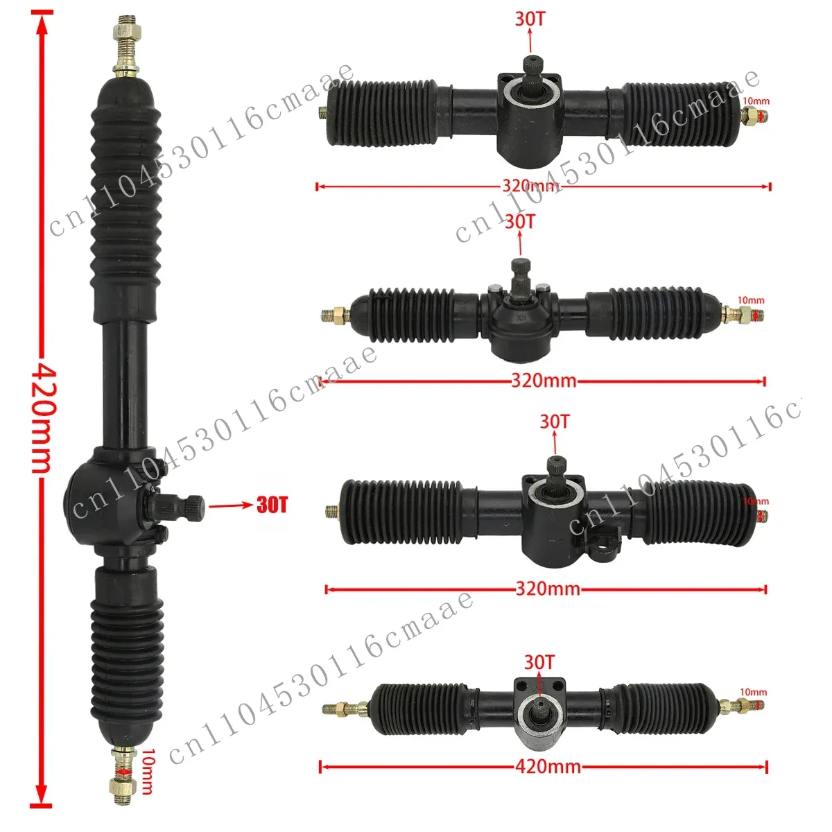 420Mm 320mm Power Steering Rack and Gear Assembly for DIY