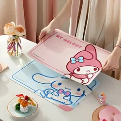 Новинка Sanrio Kawaii Hello Kitty My Melody Cinnamoroll домашний мультяшный обеденный стол для детей и студентов Изолированная салфетка для мытья