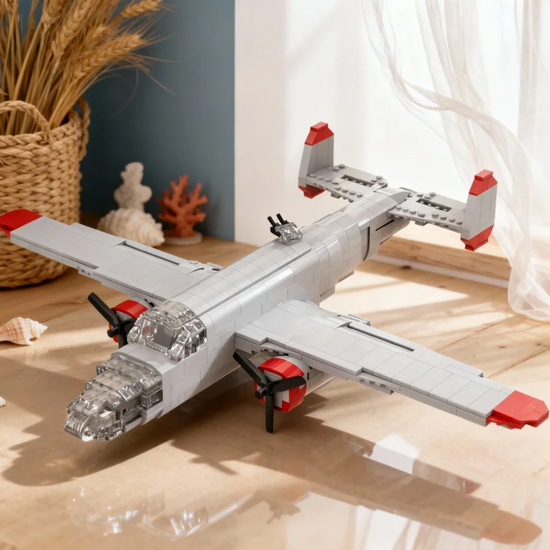 

Конструктор MOC «Аэропорт города» (1087 деталей), модель B-2 Mitchell, масштаб 1:1, развивающая игрушка, креативный подарок на Рождество