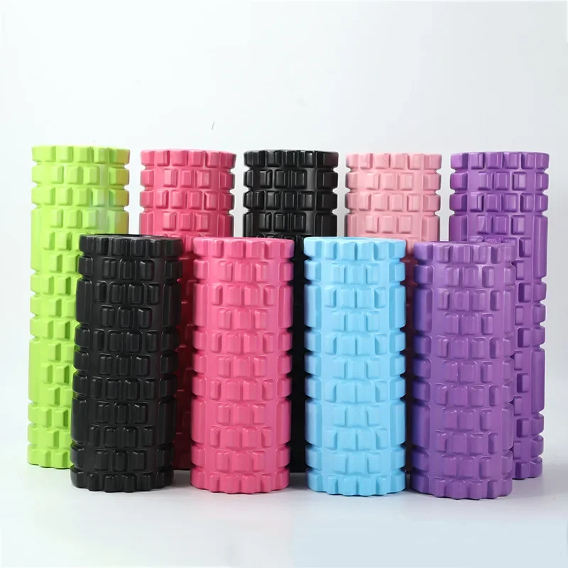 1Pc Yoga Block Yoga Column Gym Fitness Foam Roller Pilates mini Exercise Back Muscle Massage Roller Soft Yoga Block Pilates Gym