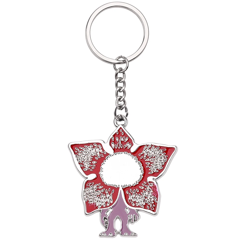 USA الخيال العلمي الإثارة المسلسل التلفزيوني Demodog المفاتيح المعدنية معلقة مفتاح السيارة سلسلة كيرينغ مجوهرات اكسسوارات هدايا للرجال النساء