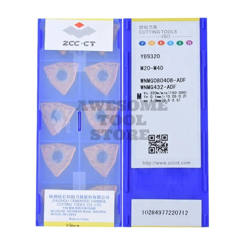 Original ZCCCT WNMG080408-ADF YB9320 YB6315 carbide insert for CNC cutting Tools