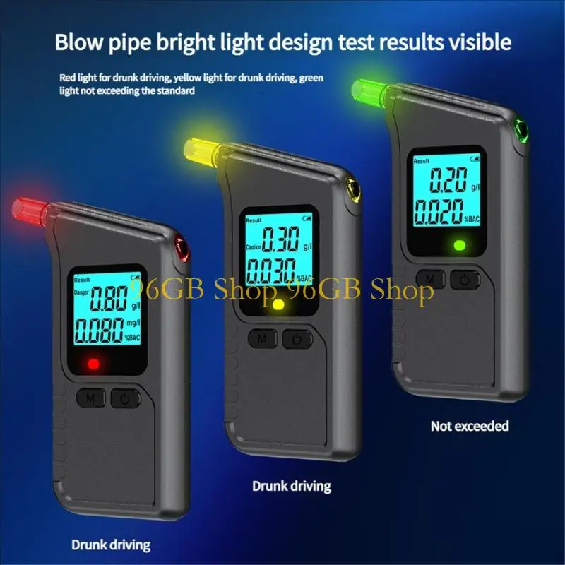 

Алкотестер профессионального уровня, 96 ГБ, портативный тестер алкоголя в выдыхаемом воздухе для личного и профессионального