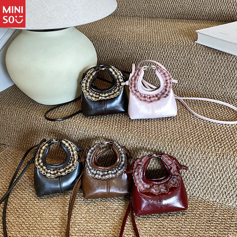Miniso 2025 Korean Lace Mini Bag, Mother-Daughter Matching Purse Set