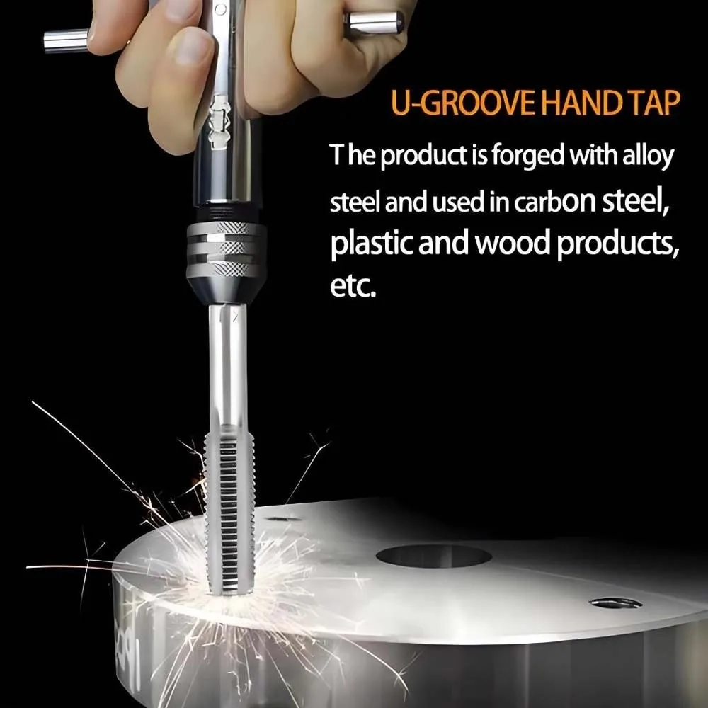 

Multi-functional Tap and Die Set Adjustable Compact Broken Screw Extractor Hole Opener Powerful Claw Screws Extractor Kit Sink