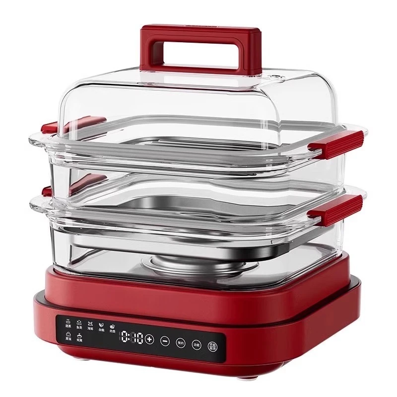 Electric steamer stew multi-functional household integrated steamer 2025 new multi-layer large-capacity cooking pot