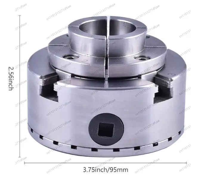 4 Inch 5 Inch Wood Lathe Chuck Self-centering Four Jaw Chuck M33 Thread for Woodturning Rotary Lathe
