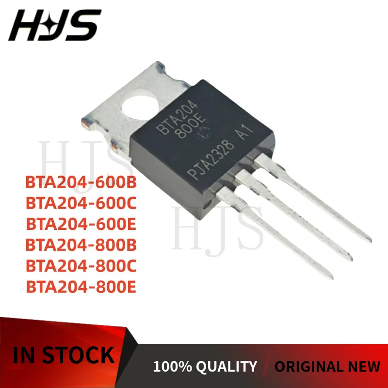 10PCS BTA204-600C BTA204-800C BTA204-600E BTA204-800E BTA204-800B BTA204-600B TO-220 Brand New In Stock