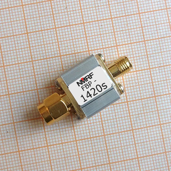1420MHz SAW Bandpass Filter for Radio Astronomy, 80MHz Bandwidth, SMA Interface