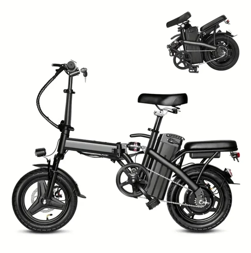 

Hot Sale Adult Electric Folding Bike Portable E Bicycle 400w Brushless Motors 48V Lithium Battery Long Range Electric City Bike