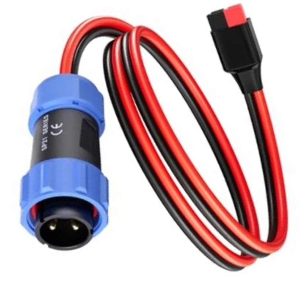 12V 30A Photovoltaic Cable Featuring Aviation Male Connector 12AWG Tinned Copper 1m Length Compatible with AC200MAX EP500 Pro