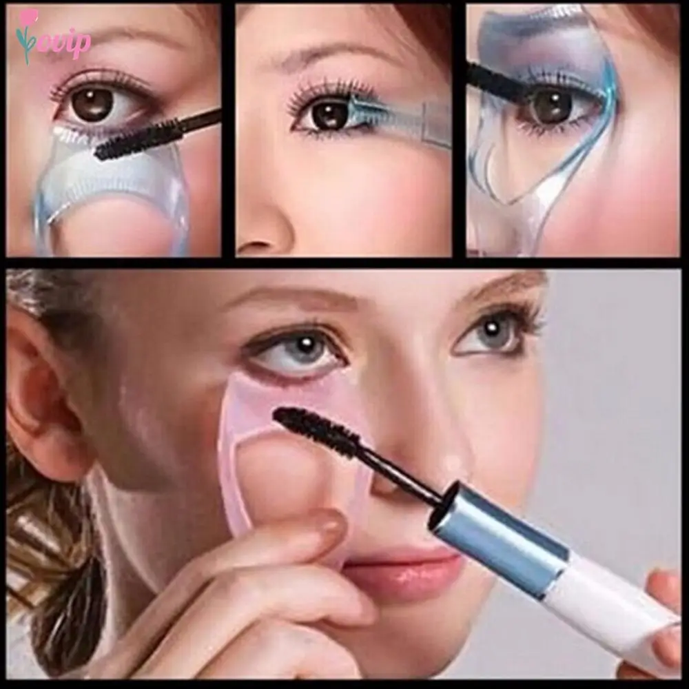 Neue 1PC 3 in 1 Mascara Wimpern Applikator Wimpern Guide Karte Kamm Make-Up Kosmetische Werkzeuge