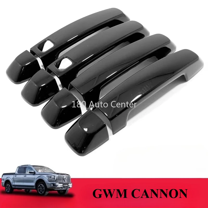 2023-2025 Models GWM CANNON Exterior Door Handle Protection Cover Silver Black Carbon Fiber