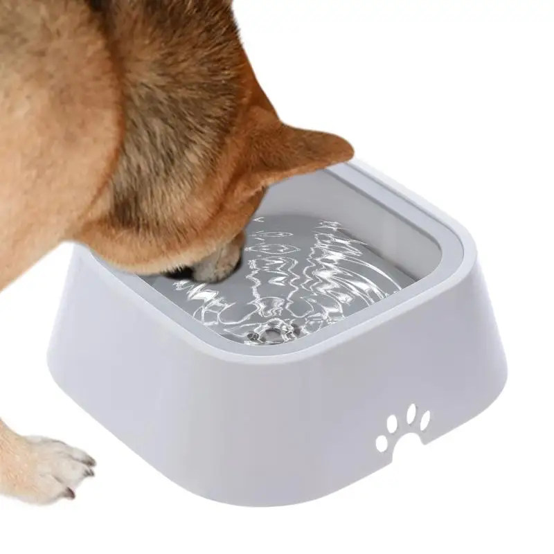 Spill Proof Dog Water Bowl Large Capacity Dog Water Dish Pet Water Dispense Dog Drinking Dish Anti-Slip Water Feeder for Large