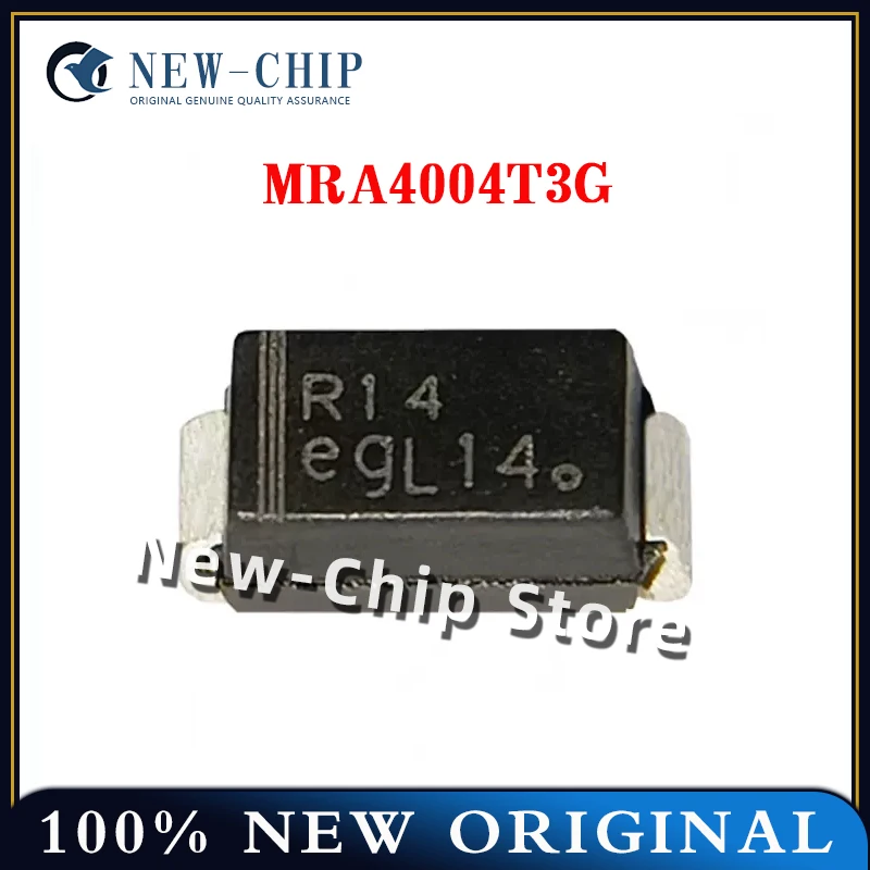 50PCS-1000PCS/LOT  MRA4004T3G  Silkscreen R14 package DO-214AC1A 400V universal diode SMD  New Original