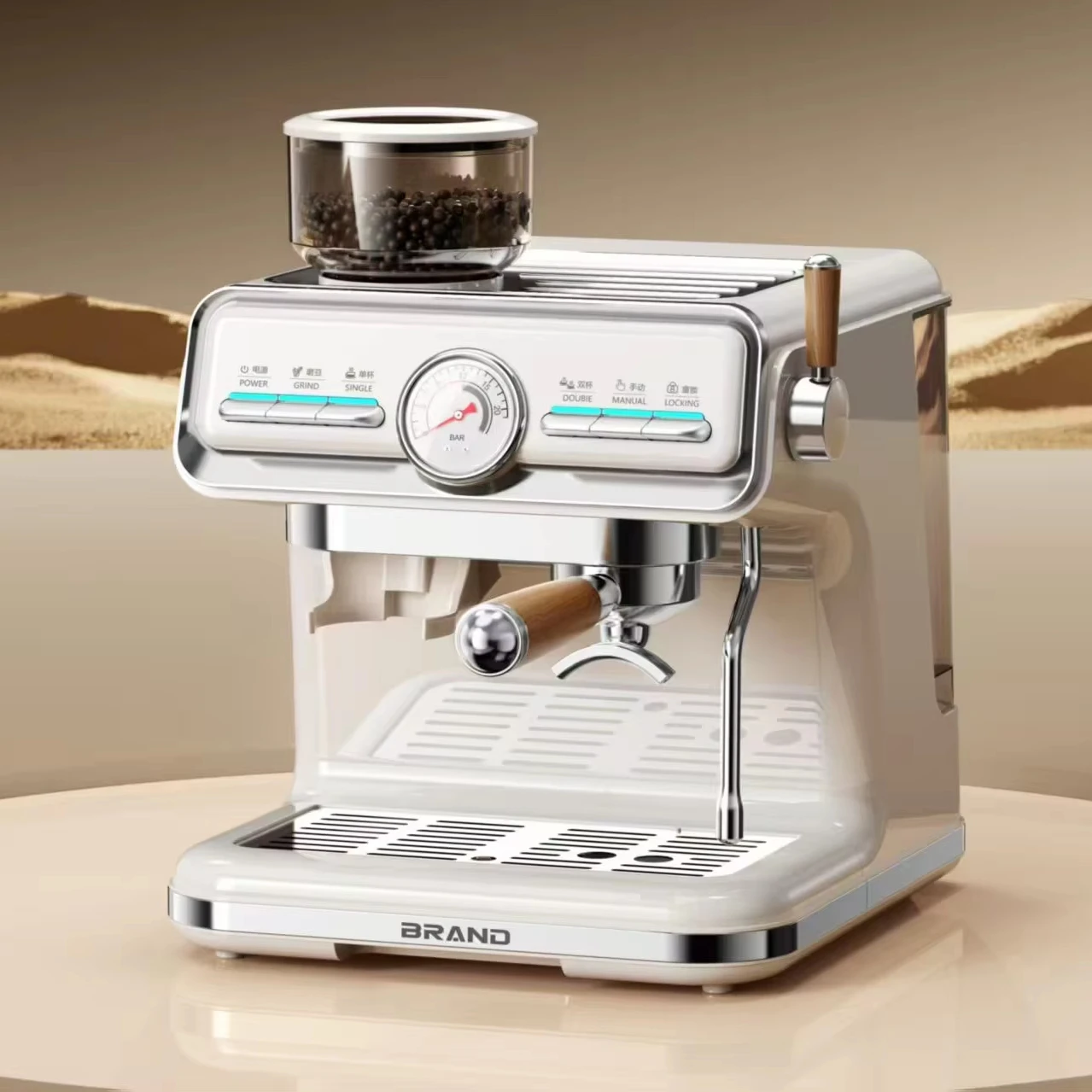 Stainless Steel Hot Water System - European Union/US Plug Type Available Commercial Automatic Espresso Machine Home Hotel