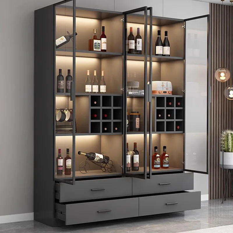 

Hanging Bar Cabinet Portable Wine Decoration Drinks High End Furniture Shelves Antique Display Elegant Vitrine Stands Whiskey