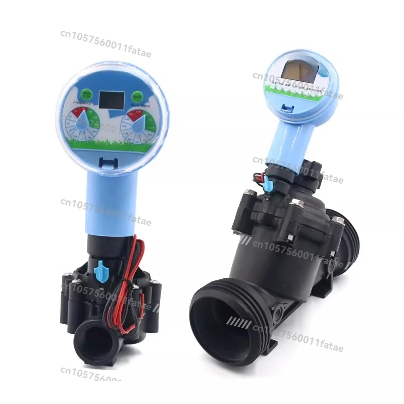 DC Pulse 9V Dry Battery Water Inlet Solenoid Valve Spray Water Pipe Timing Intelligent Switch Valve 6 Minutes 1 Inch Controller