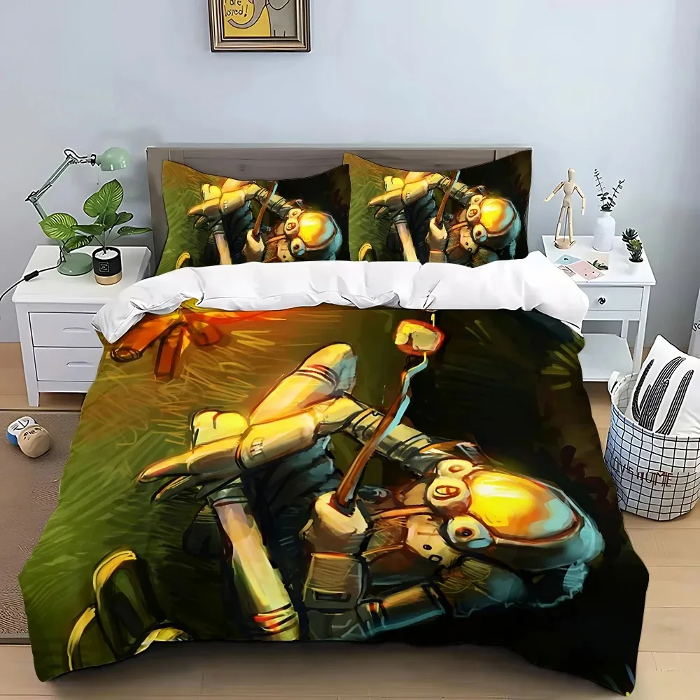 Game Outer Wilds Duvet Cover Pillowcase Bedding Set Adult Boy Girl Beroom Decoration Children Single Double Large Size