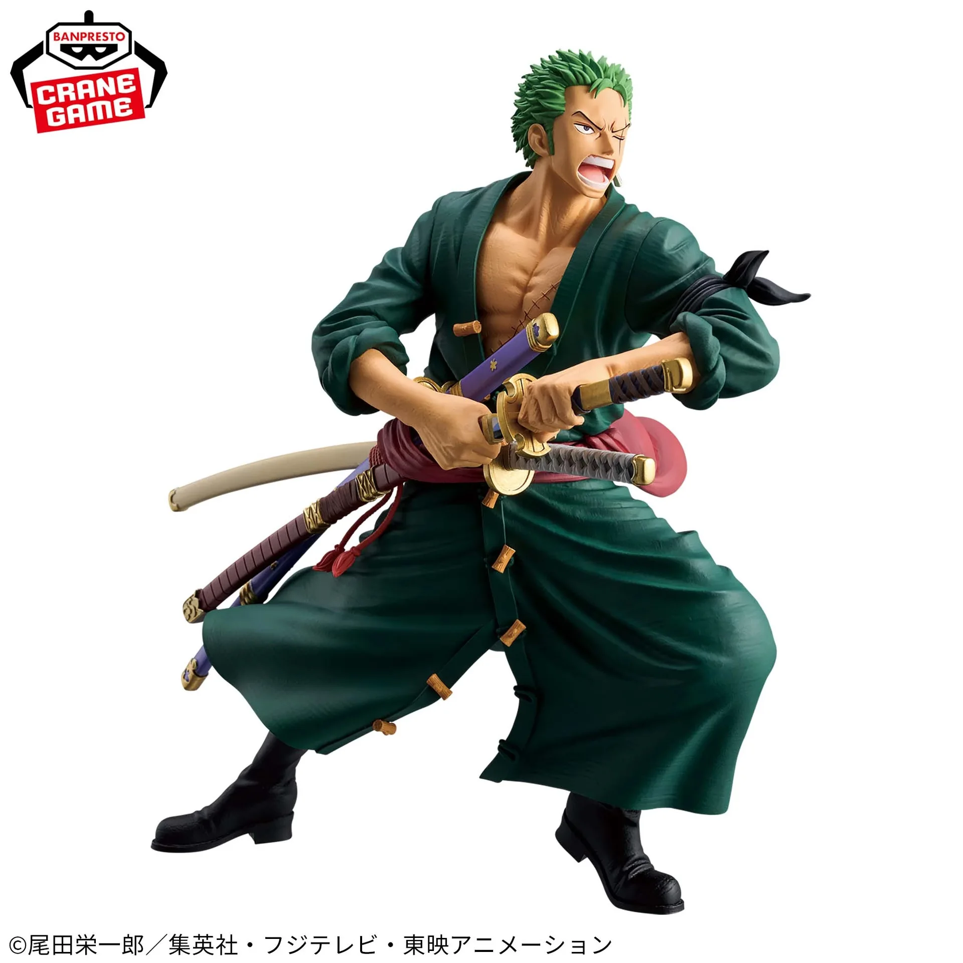 Original Bandai One Piece  Roronoa Zoro Figure Banpresto Anime Action Figurine 22cm Collectible Models Ornaments Dolls Toys Gift