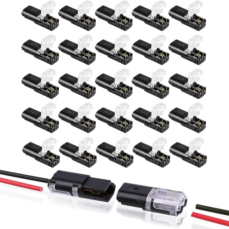 Dubbeldraads Plug-In Connector Met Vergrendelingsgesp (30 Pack)