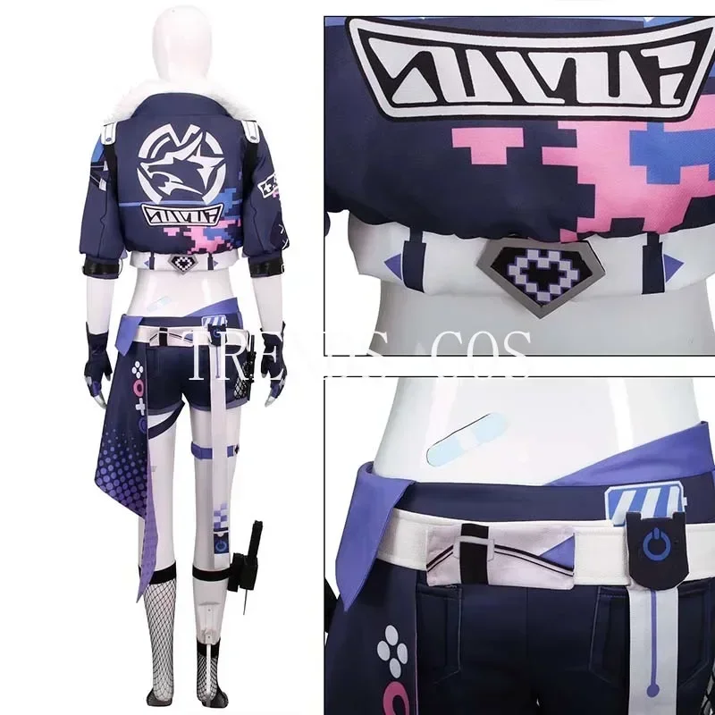 Silver Wolf cosplay costume Halloween high quality Miss Silver Wolf outfits with wig for Comic Con