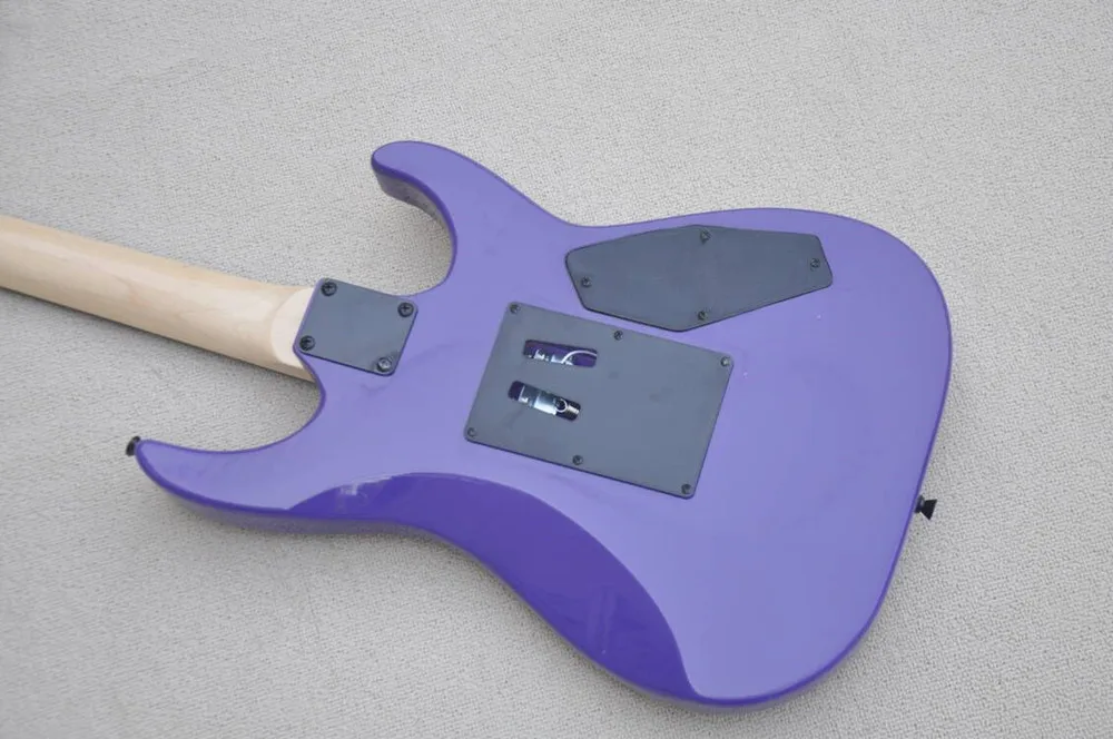 Left Handed Purple body Electric Guitar with Black Hardware,Rosewood Fretboard ,Provide customized service