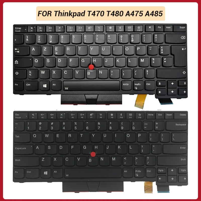 NEW Latin Spanish/US/French Keyboard FOR Thinkpad T470 T480 A475 A485 01HX319 01AX434 01HX379