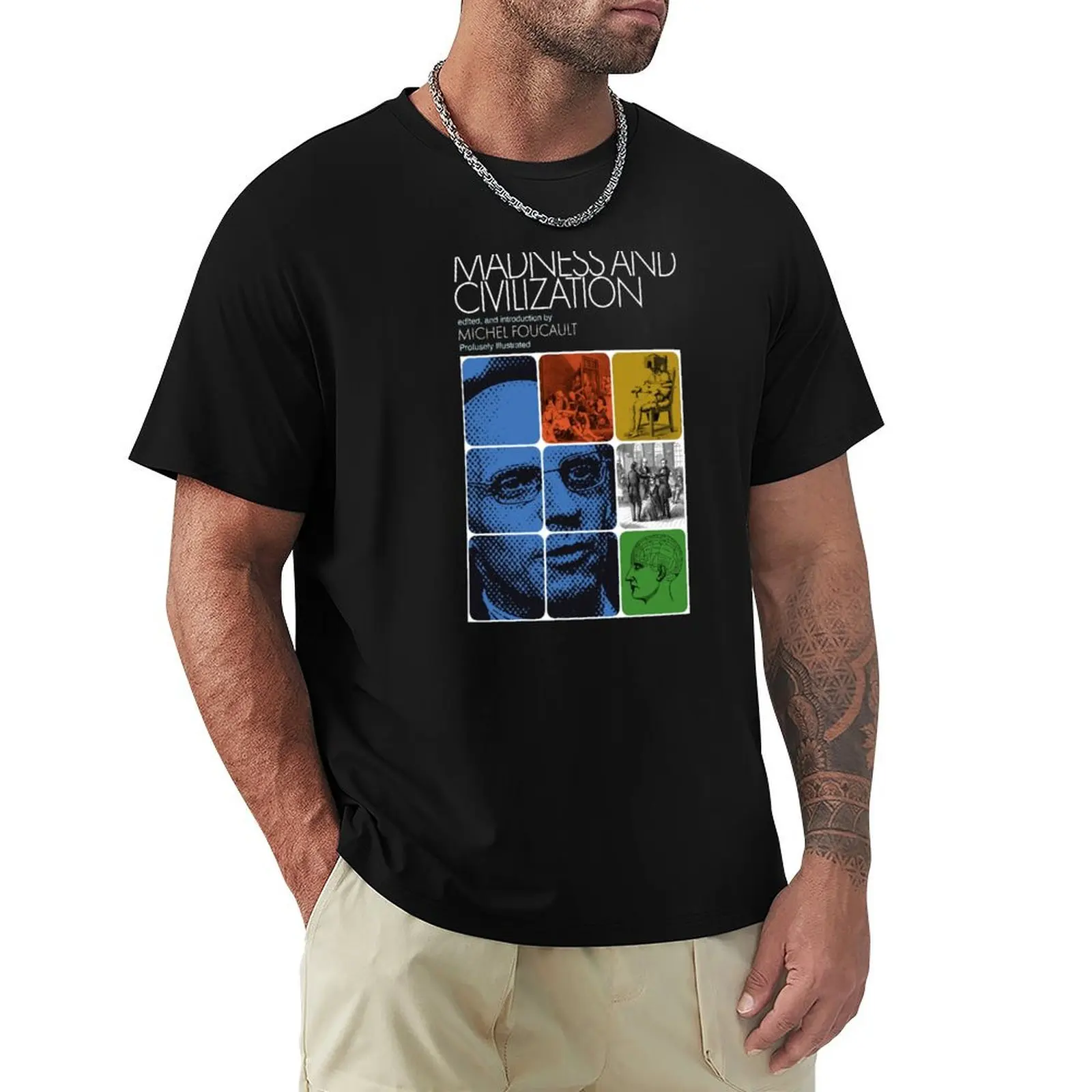 Foucault - Jung Mashup: Madness and Civilization T-Shirt Streetwear Print Tee Shirt