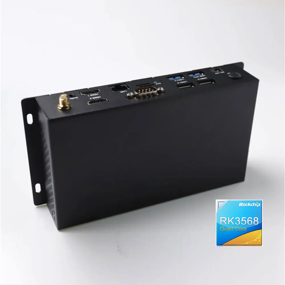Industrial Android 11 Mini Pc Rockchip Rk3568 Cpu Rs232 USB Wifi BT Lan HD 4K Media Player Android Box