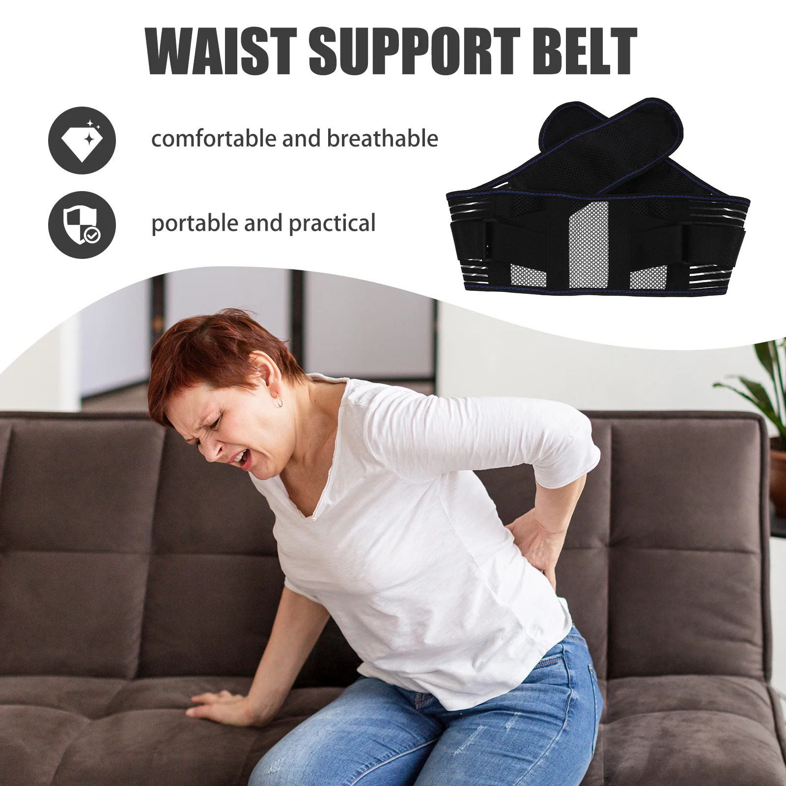 

Breathable Waist Brace For Women Postpartum Recovery Lumbar Support Belt Fitness Training Sports Waist Support