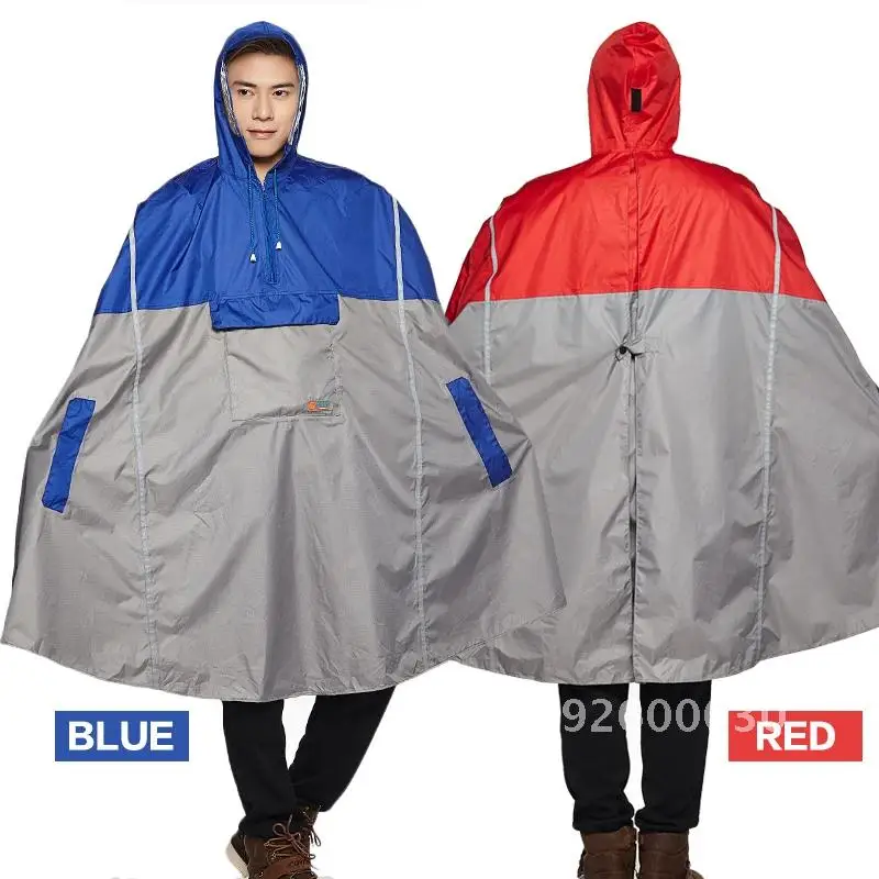 

QIAN Impermeable Raincoat Women/Men Outdoor Rain Poncho Design Hiking Rain Reflective Cycling Travel Cover Backpack Climbing