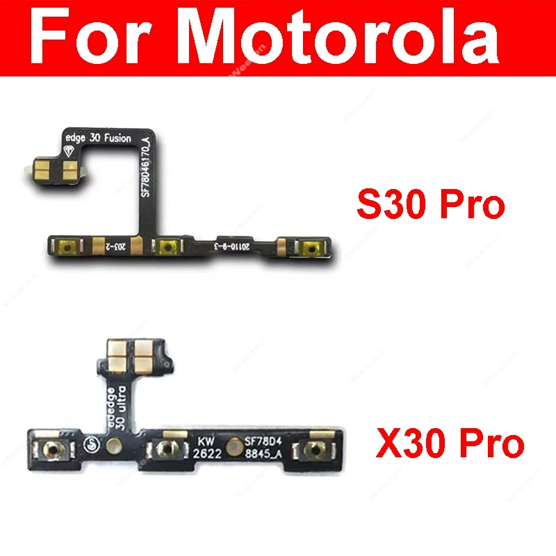 For Motorola MOTO X30 Pro S30 Pro Power Volume Flex Cable On Off Power Volume Flex Cable Replacement